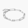 Premium Quality Stainless Steel Paper clip Link Chain Name Bracelet For Women and Men
