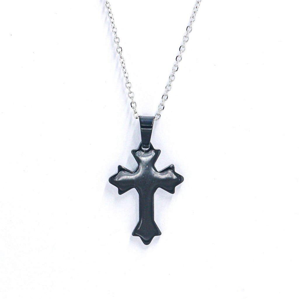 Cross pendant chain for male and female - Black Color
