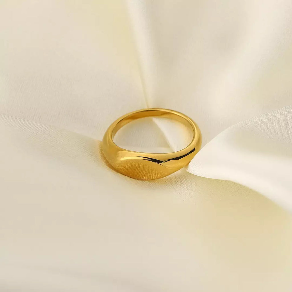 Fashion Ring Gold Plated Stainless Steel Finger Rings Men & Women