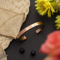 Copper Bracelet for Men and Women 99.9% Pure Copper Fashion Bangle 6.8