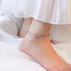 Premium Quality Waterproof 18k Gold Plated Stainless Steel Small Multiple Heart Charm Anklet