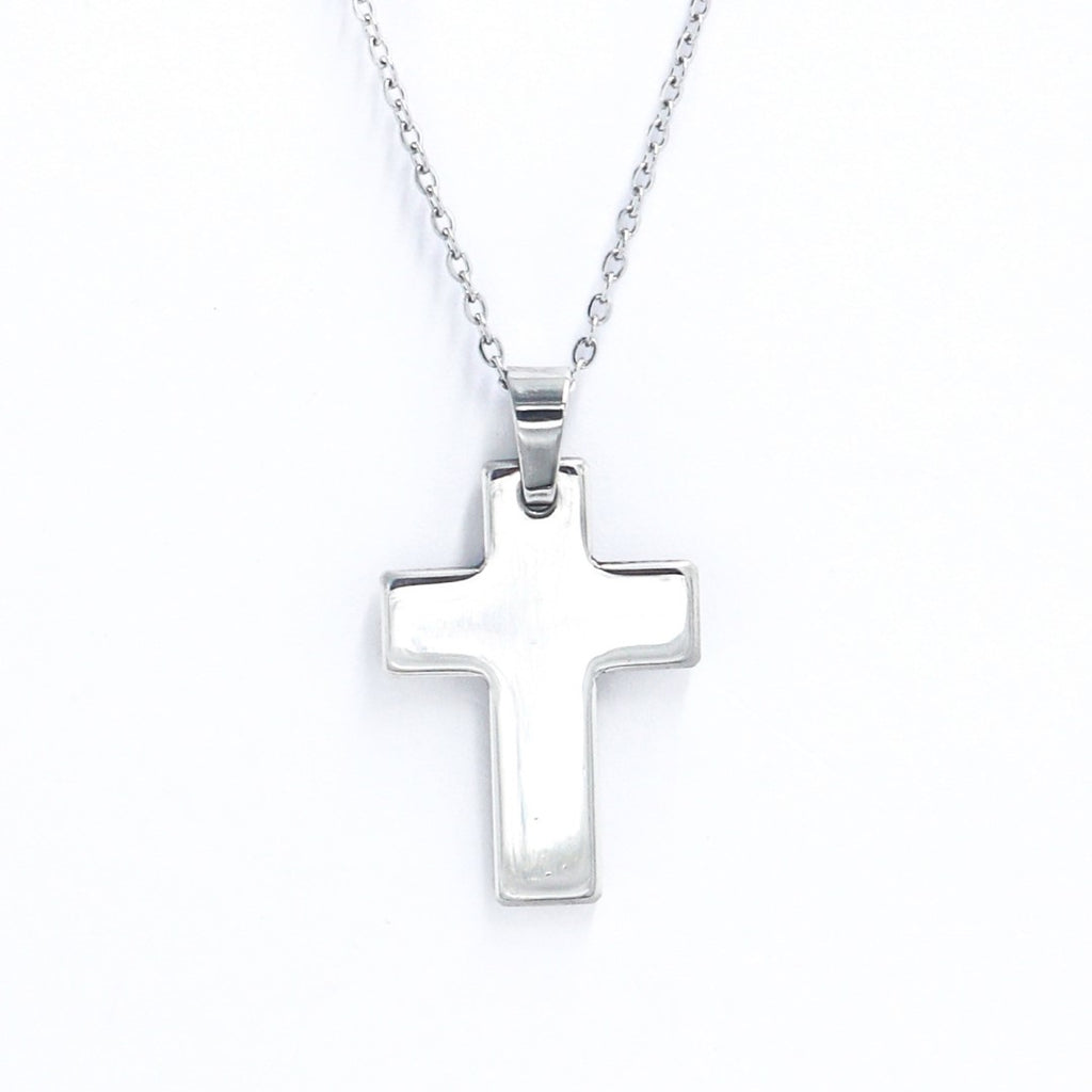Cross pendant chain for male and female - Silver Color