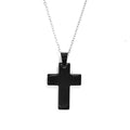 Cross pendant chain for male and female - Black Color