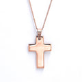 Cross pendant chain for male and female - Rose Gold Color