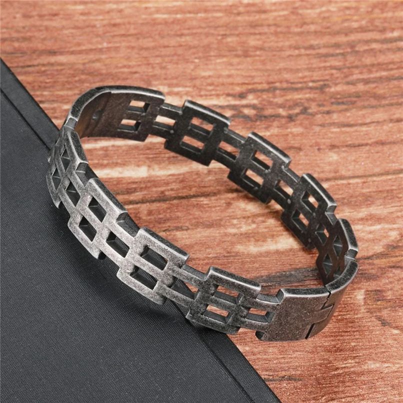 Italian Black, Made of 316L Stainless Steel Stylish Openable Kada Bracelet for Men