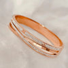 Premium Quality Stainless Steel Gold Plated Fashion Bracelet Bangle for Women