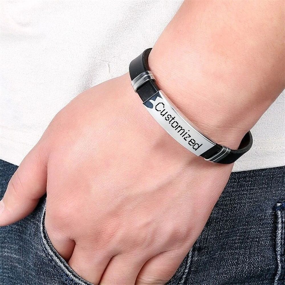 Premium Quality Stainless Steel Gold Plated Fashion Bracelet Bangle for Men