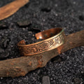 Copper Magnetic Therapy Bracelet Cuff with design Pattern for Men & Women