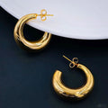 Premium Quality Gold Plated Stainless Steel Earrings for Women