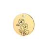Premium Quality Gold Plated Birth Month Flower Necklace Daily wear for Women
