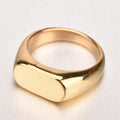 High Quality 18k Gold Plated Fashion High Quality Stainless Steel Fashion Finger Ring For Men & Women