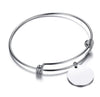 Custom Engraved New Design Stainless Steel Personalized Engraved Wire Bracelet For Women