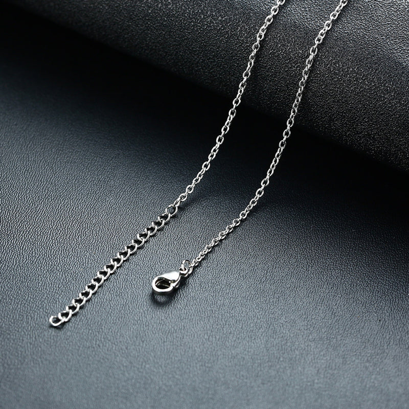 Big Size High Quality Glossy Finish Waterproof Cross Stainless Steel Pendant Necklace Chain for Men & Women