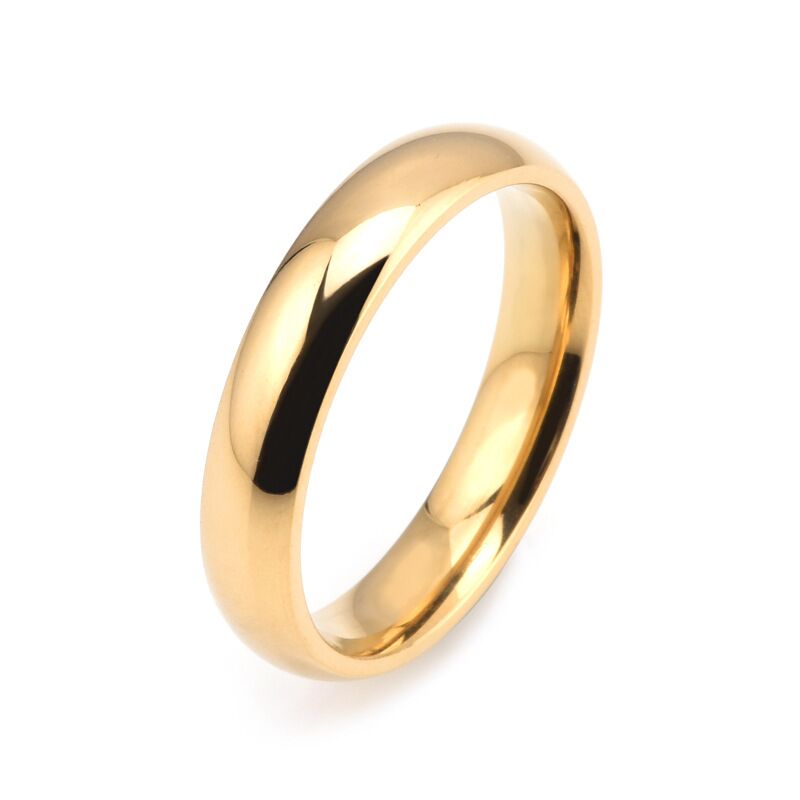 High Quality Water Proof 18k Gold Plated Stainless Steel Minimalist Thin Rings for Men & Women