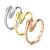 Adjustable Finger Cute Hug Ring for Men & Women