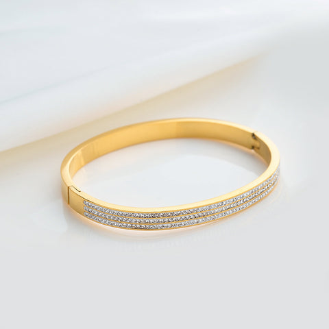 Exquisite Rose Gold & Crystal Bangles – Deara Fashion Accessories