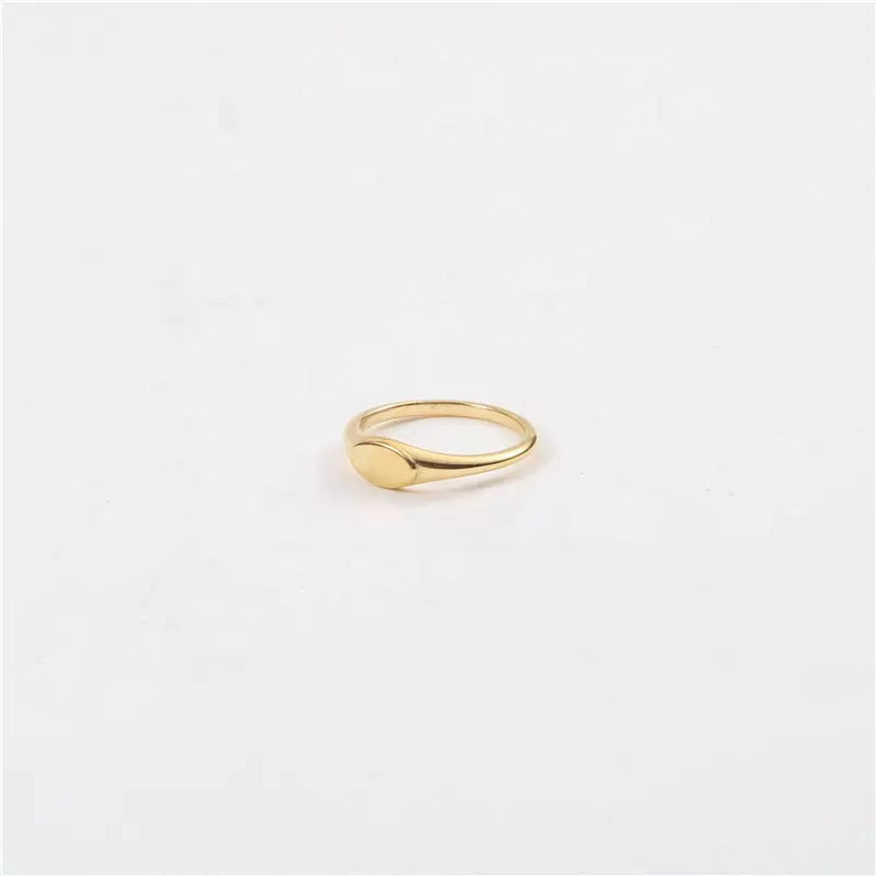 High Quality Water Proof 18k Gold Plated Stainless Steel Ring
