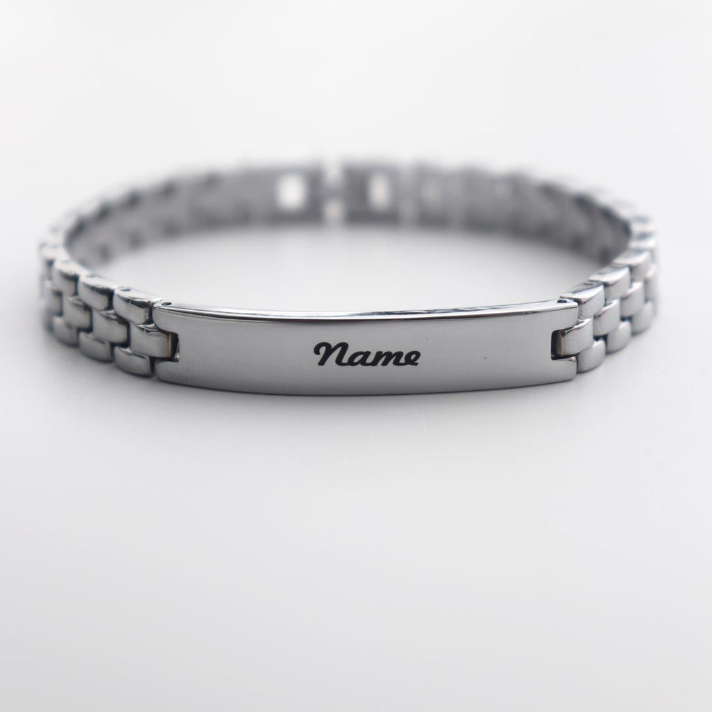 Premium Steel Engravable Bracelets for Men & Women - Available in 4 Colors