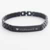 Qty: 2X Combo Premium Steel Engravable Bracelets for Men & Women - Available in 4 Colors