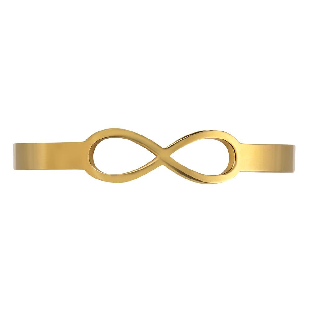 High Quality 18k Gold Plated Stainless Steel infinity bracelet for Men & Women