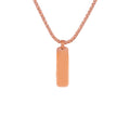 l Shape pendant Chain for Men - Rose Gold Color