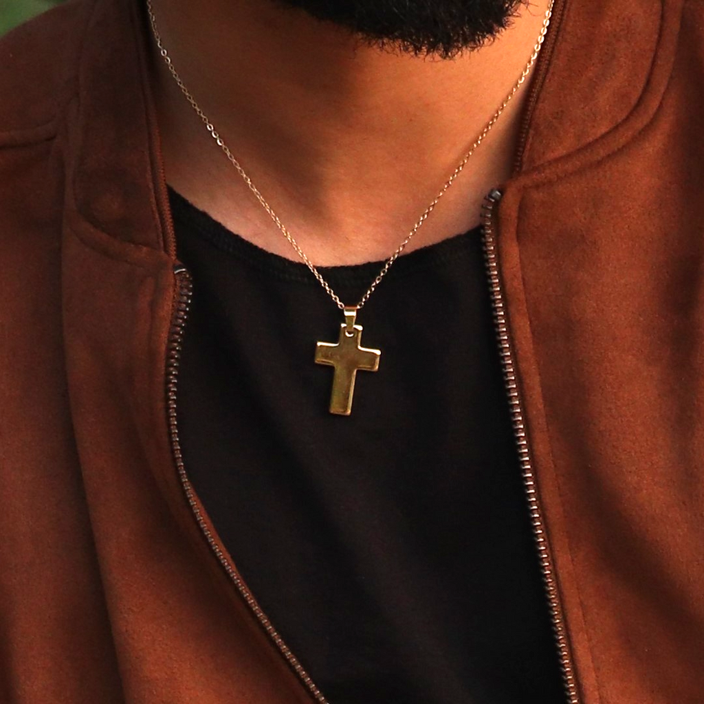 Cross pendant chain for male and female - Gold Color