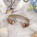 Copper Bracelet for Men and Women 99.9% Pure Copper Fashion Bangle 6.8
