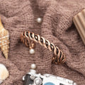 Copper Bracelet for Men and Women 99.9% Pure Copper Fashion Bangle 6.8