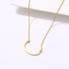 Premium Quality Gold Plated Big Alphabet Pendant Necklace