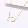 Premium Quality Gold Plated Big Alphabet Pendant Necklace