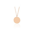 Custom Round Pendant Chain for Women - Rose Gold Color