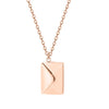 Gold Plated Personalized Envelope Necklace Chain