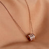 Premium Quality Titanium Steel Luxury Necklace Pendant Simple Rose Gold Clavicle Chain for Women