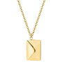 Gold Plated Personalized Envelope Necklace Chain