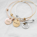 Custom Engraved New Design Stainless Steel Personalized Engraved Wire Bracelet For Women