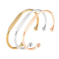 Customisable Stainless Steel Cuff Bracelets for Women
